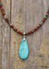 Boho Necklace, Choker Necklace, Jasper, Natural Stone